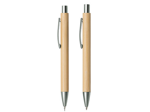 Набор ручка и механический карандаш Tender bamboo, натуральный