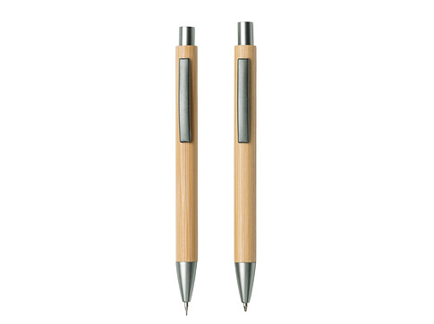 Набор ручка и механический карандаш Tender bamboo, натуральный
