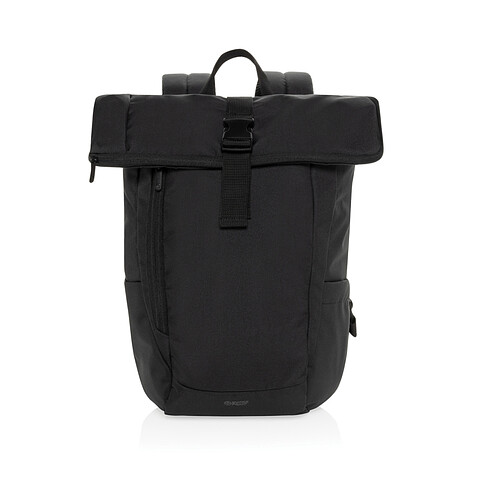 Рюкзак для ноутбука Swiss Peak Leonard из rPET Aware™, 15.6 , черный