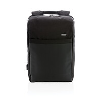 Антикражный рюкзак Swiss Peak 15   с RFID защитой и разъемом USB, черный