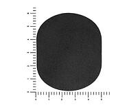 ПАТЧ ОВАЛ nubuk (чёрный) 6,0 х 5,0 см