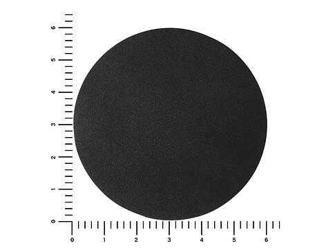 ПАТЧ КРУГ nubuk (чёрный) 6,0 х 6,0 см