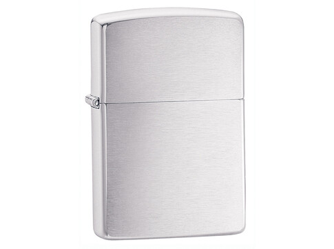 Зажигалка ZIPPO Classic с покрытием Brushed Chrome, латунь/сталь, серебристая, матовая, 38x13x57 мм