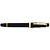 Перьевая ручка Cross Bailey Light Polished Black Resin and Gold Tone, перо F