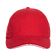 Бейсболка с кантом STAN 5 клиньев хлопок 280, 11K, Красный,  (14)  (56-58/ONE SIZE)
