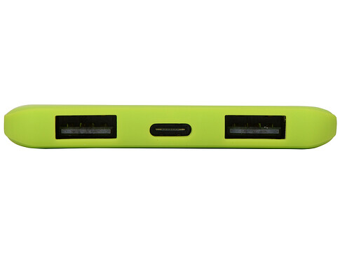 Портативное зарядное устройство Reserve с USB Type-C, 5000 mAh, зеленое яблоко