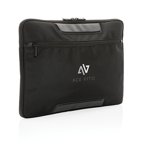 Чехол для ноутбука Swiss Peak Voyager из RPET AWARE™, 15.6 , черный