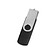 USB/micro USB-флешка 2.0 на 16 Гб Квебек OTG, черный