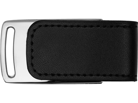 Флеш-карта USB 2.0 16 Gb с магнитным замком Vigo, черный/серебристый