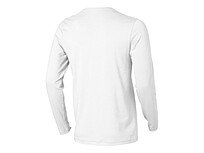Ponoka мужская футболка из органического хлопка, длинный рукав, белый, XS