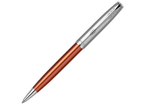 Шариковая ручка Parker Sonnet Essentials Orange SB Steel CT, цвет чернил black, перо: M, в подарочной упаковке.