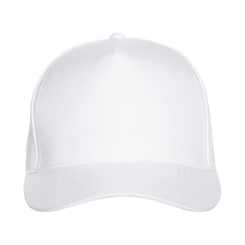 Бейсболка STAN 5 клиньев полиэстер 150, 10P, Белый,  (10/1)  (56-58/ONE SIZE)