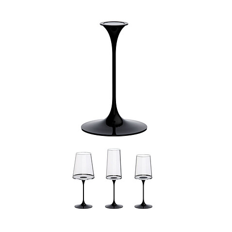 Ножка для бокала на магните Trebonn SplitGlass, черный