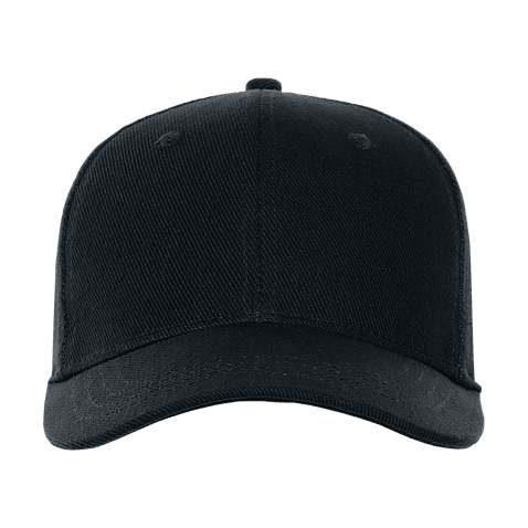 Бейсболка STAN 6 клиньев хлопок 330, 06, Чёрный,  (20)  (56-58)