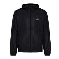 Ветровка Iqoniq Logan из переработанного полиэстера AWARE, унисекс, 70 г/м.кв., черный, 5XL