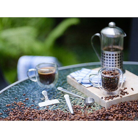 Набор мерной ложки Kaffi и зажимов, серебро