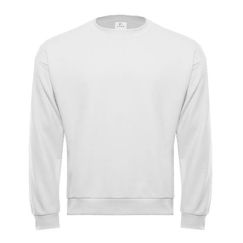 Свитшот унисекс STAN футер без начёса, 350, 96, Белый,  (10/1)  (44/XS)