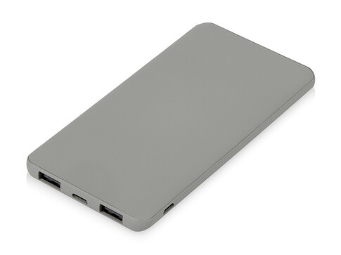 Подарочный набор c кружкой, пластиковой ручкой и повербанком С1, 5000 mAh, серый