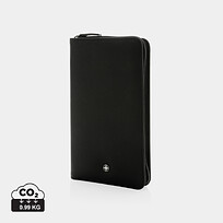 Дорожный органайзер Swiss Peak Heritage из rPU RCS с RFID-защитой, черный