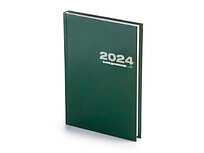 Ежедневник А5 датированный Бумвинил 2026, зеленый