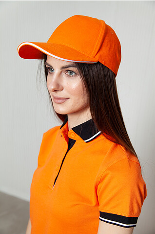 Бейсболка с кантом STAN 5 клиньев хлопок 280, 11K, Белый,  (10/1)  (56-58/ONE SIZE)