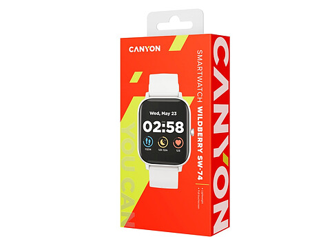 Смарт-часы Canyon SW-74 Wildberry , IP67, серебристый