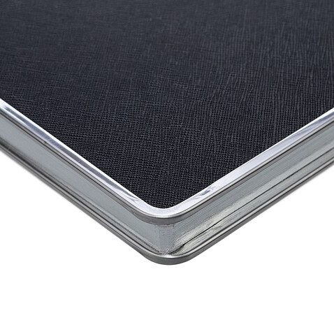 Ежедневник Frame Metal, недатированный, черный