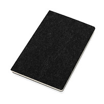 Блокнот Phrase из переработанных фетра и бумаги GRS, А5, 80 г/м², черный