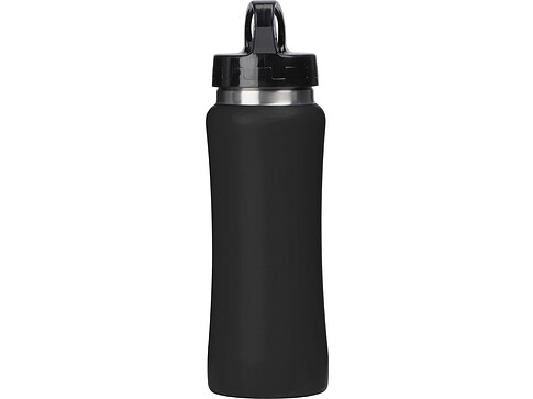 Бутылка для воды Bottle C1, сталь, soft touch, 600 мл, черный
