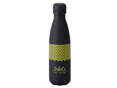Вакуумная термобутылка Vacuum bottle C1, soft touch, 500 мл, черный, с УФ печатью