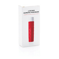 Зарядное устройство Geometric, 2200 mAh, красный