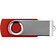 Флеш-карта USB 2.0 16 Gb Квебек, красный