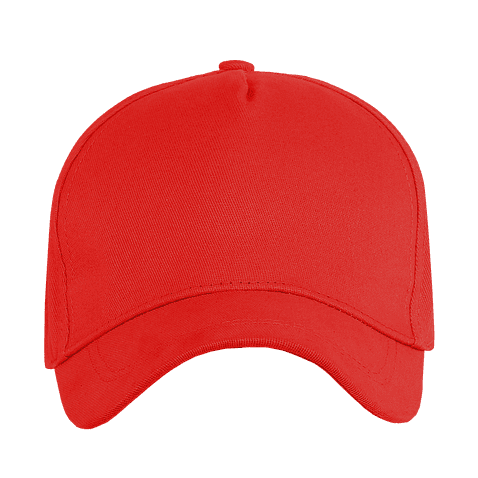 Бейсболка STAN 5 клиньев хлопок 260, 12, Красный,  (14)  (56-58/ONE SIZE)