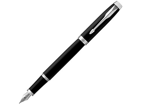 Перьевая ручка Parker IM Mat Black CT, перо: F, цвет чернил: blue, в подарочной упаковке.