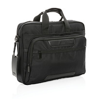 Сумка для ноутбука Swiss Peak Voyager из RPET AWARE™, 15,6 , черный