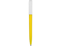 Ручка пластиковая шариковая Миллениум Color BRL, желтый/белый