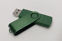 USB-накопитель Twister-Dual, 32 GB, зеленый