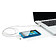 Кабель «2 в 1» с лицензированным MFi разъемом Apple Lightning, белый