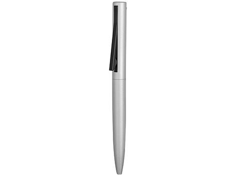 Ручка металлическая шариковая Bevel, серебристый/черный