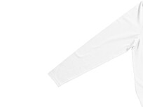 Ponoka мужская футболка из органического хлопка, длинный рукав, белый, XS