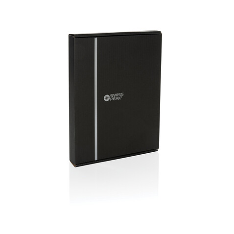 Органайзер с блокнотом Swiss Peak Script из rPET AWARE™, А5, черный