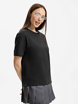 Футболка унисекс Durington, черная, XS/S