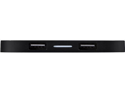 USB-хаб с беспроводной зарядкой Tile, черный