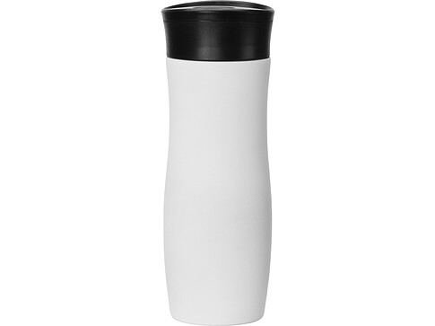 Вакуумная термокружка с кнопкой Streamline, Waterline, soft-touch, белый