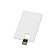 Флеш-карта USB 2.0 16 Gb в виде пластиковой карты Card, белый