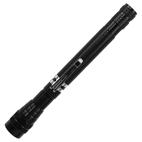 Фонарь телескопический Tools Flashlight, с магнитом, черный