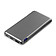 Внешний аккумулятор Forge v.2, металл, 10000mah, серый