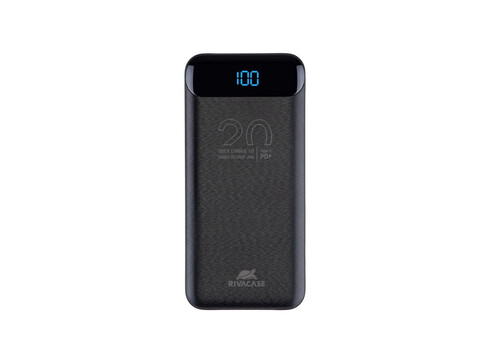 RIVACASE VA2582 (20 000mAh), QC/PD 22.5W внешний аккумулятор с дисплеем, черный /24