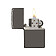 Зажигалка ZIPPO Classic с покрытием Black Ice, латунь/сталь, чёрная, глянцевая, 38x13x57 мм