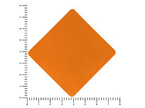 ПАТЧ РОМБ soft-touch (оранжевый) 7,6 х 7,6 см